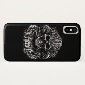 Coques Case-Mate iPhone Soirée au visage crânien (Dos (Horizontal))