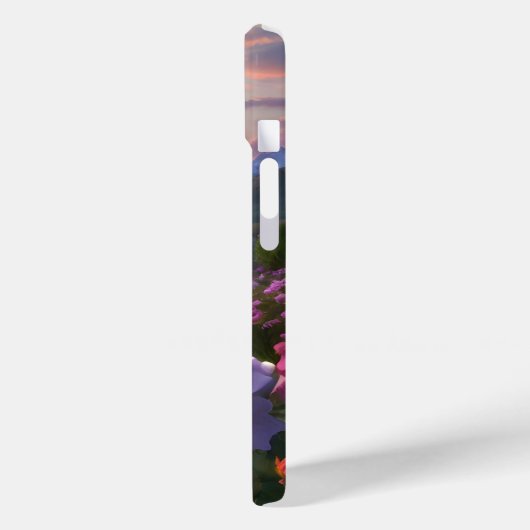 Coques Case-Mate iPhone Soirée coucher de soleil dégradé rose violet ciel (Verso / Gauche)