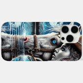 Coques Case-Mate iPhone Soirée Cowgirl tranquille sous la Pleine lune (Verso (horizontal))