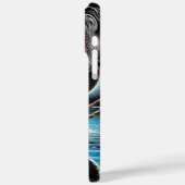 Coques Case-Mate iPhone Soirée Cowgirl tranquille sous la Pleine lune (Verso / Gauche)