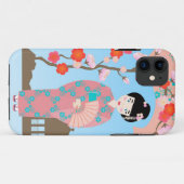 Coques Case-Mate iPhone Soirée de Geisha girl (Dos (Horizontal))