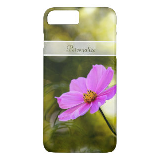 Coque Case-Mate Pour iPhone Soirée élégante Cosmos rose Joli Fleur et nom