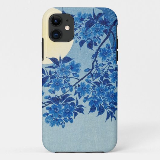 Coques Case-Mate iPhone Soirée Lune Arbre Bleu Lune (Dos)