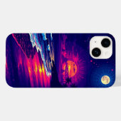 Coques Case-Mate iPhone Soirée plage avec Sunset Rays mobile (Verso (horizontal))