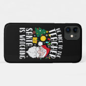 Coques Case-Mate iPhone Sois gentil avec le professeur Santa regarde Profe (Dos (Horizontal))