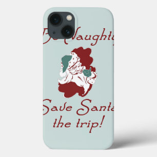 iPhone 13 Coque Sois méchant Sauvez Père Noël le voyage
