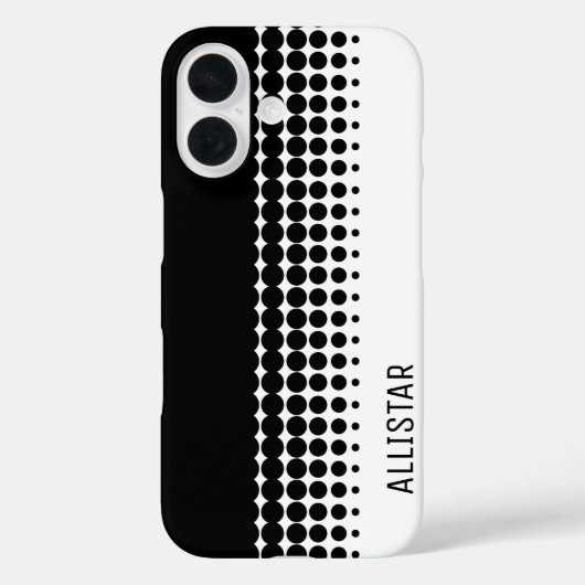 Coques Case-Mate iPhone Soixante inspiré rétro noir et blanc (Verso)