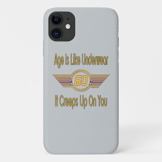 Coques Case-Mate iPhone Soixantième drôle - L'âge est comme des (Dos)
