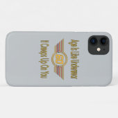 Coques Case-Mate iPhone Soixantième drôle - L'âge est comme des (Dos (Horizontal))