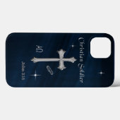 Coques Case-Mate iPhone soldat chrétien (Verso (horizontal))