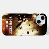Coques Case-Mate iPhone Soldat de combat terrestre (Verso (horizontal))