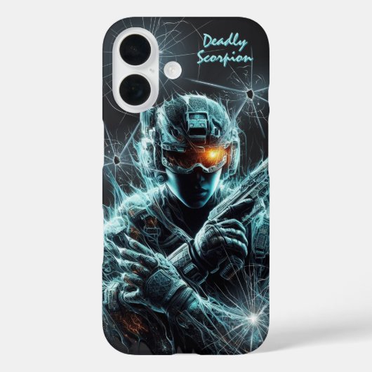 Coques Case-Mate iPhone Soldat futuriste (Verso)