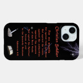 Coques Case-Mate iPhone Soldats chrétiens (Verso (horizontal))