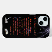 Coques Case-Mate iPhone Soldats chrétiens (Verso (horizontal))