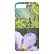 Soleil à fleurs violettes (monogramme)