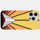 Coques Case-Mate iPhone Soleil Art déco à l'aube (Verso (horizontal))