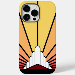 Coque Pour Pour iPhone 14 Pro Max Soleil Art déco à l'aube