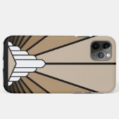 Coques Case-Mate iPhone Soleil Art déco bronzé (Dos (Horizontal))
