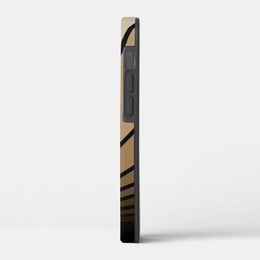 Coques Case-Mate iPhone Soleil Art déco bronzé (Verso / Gauche)