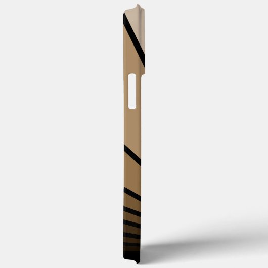 Coques Case-Mate iPhone Soleil Art déco bronzé (Verso / Droite)