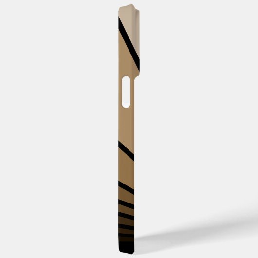 Coques Case-Mate iPhone Soleil Art déco bronzé (Verso / Droite)