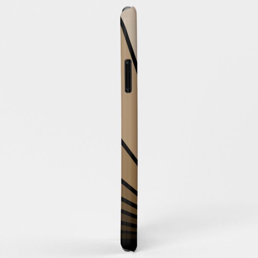 Coques Case-Mate iPhone Soleil Art déco bronzé (Dos/Droite)