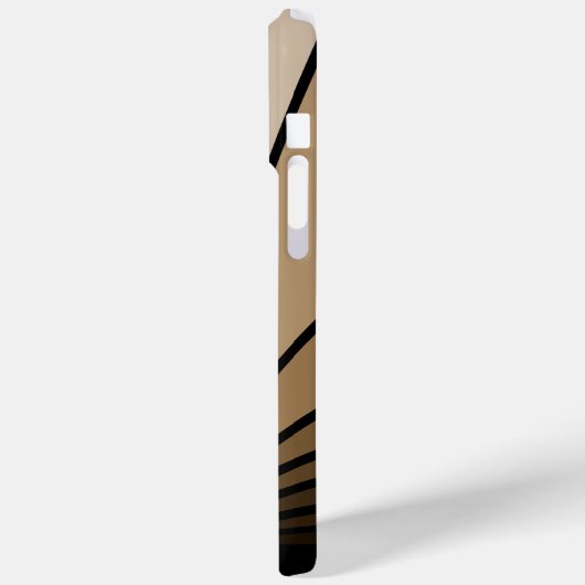 Coques Case-Mate iPhone Soleil Art déco bronzé (Verso / Gauche)