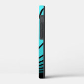 Coques Case-Mate iPhone Soleil Art déco en aqua (Verso / Gauche)