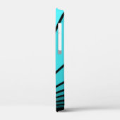 Coques Case-Mate iPhone Soleil Art déco en aqua (Verso / Gauche)