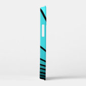 Coques Case-Mate iPhone Soleil Art déco en aqua (Verso / Droite)
