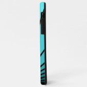 Coques Case-Mate iPhone Soleil Art déco en aqua (Dos/Gauche)