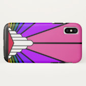Coques Case-Mate iPhone Soleil Art déco en arc-en-ciel (Dos (Horizontal))