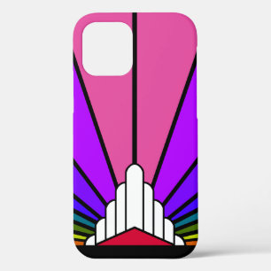 Case-Mate iPhone Case Soleil Art déco en arc-en-ciel