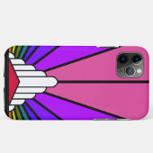 Coques Case-Mate iPhone Soleil Art déco en arc-en-ciel (Dos (Horizontal))