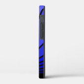 Coques Case-Mate iPhone Soleil Art déco en bleu (Verso / Gauche)