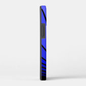 Coques Case-Mate iPhone Soleil Art déco en bleu (Verso / Droite)