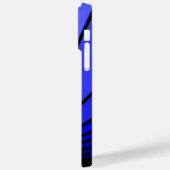 Coques Case-Mate iPhone Soleil Art déco en bleu (Verso / Gauche)