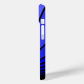 Coques Case-Mate iPhone Soleil Art déco en bleu (Verso / Gauche)