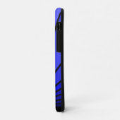 Coques Case-Mate iPhone Soleil Art déco en bleu (Dos/Gauche)