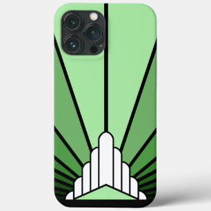 Case-Mate iPhone Case Soleil Art déco en vert