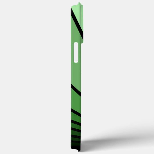 Coques Case-Mate iPhone Soleil Art déco en vert (Verso / Droite)