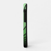 Coques Case-Mate iPhone Soleil Art déco en vert (Dos/Gauche)