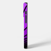 Coques Case-Mate iPhone Soleil Art déco en violet (Verso / Gauche)