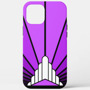 Case-Mate iPhone Case Soleil Art déco en violet
