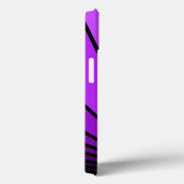 Coques Case-Mate iPhone Soleil Art déco en violet (Verso / Droite)