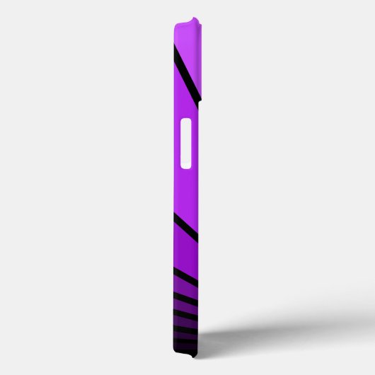 Coques Case-Mate iPhone Soleil Art déco en violet (Verso / Droite)