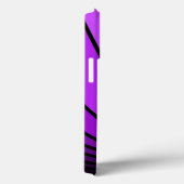 Coques Case-Mate iPhone Soleil Art déco en violet (Verso / Droite)
