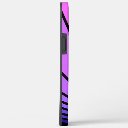 Coques Case-Mate iPhone Soleil Art déco en violet & rose (Verso / Droite)