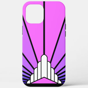 Case-Mate iPhone Case Soleil Art déco en violet & rose