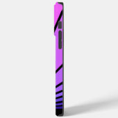 Coques Case-Mate iPhone Soleil Art déco en violet & rose (Verso / Gauche)